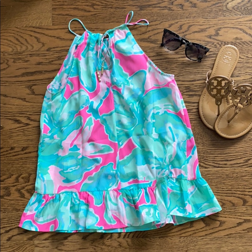🌴LIKE NEW! Adorable Lilly Pulitzer silk top🌴 - Picture 3 of 8